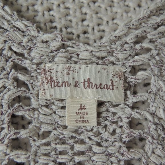 NWOT Crochet tank tunic with side slits - Picture 9 of 9